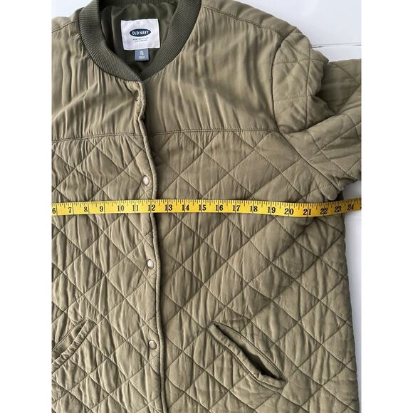 Old Navy Quilted Jacket Women XL Olive Green Lightweight Outdoor Soft Cozy - Picture 5 of 9